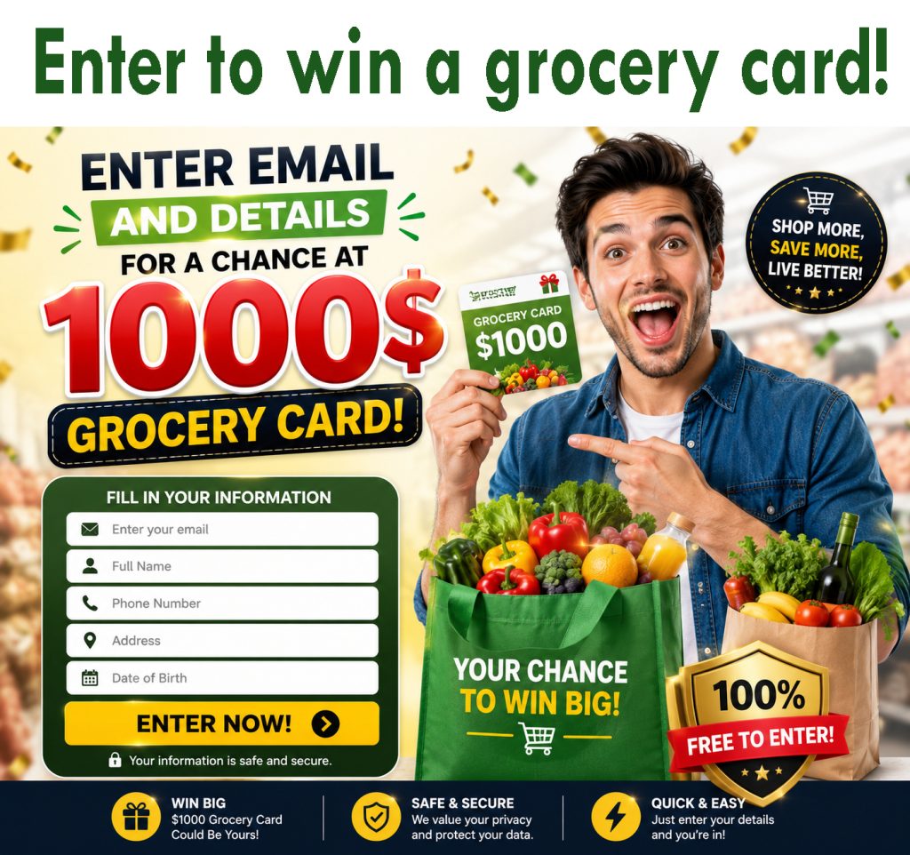 Enter To Win A Grocery Card Copy